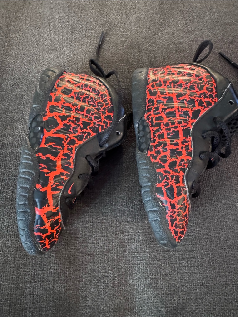 Nike Kids Black & Red Patterned Athletic Sneakers - Picture 2 of 5